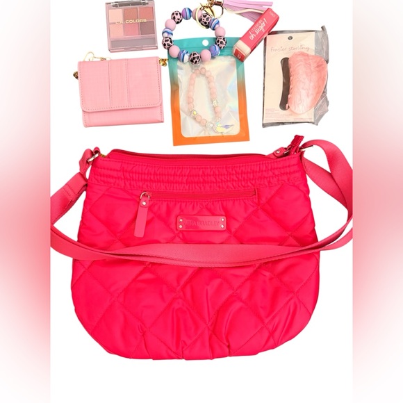 Pink Vera Bradley Bag & Beauty/Accessory Bundle - Picture 1 of 6